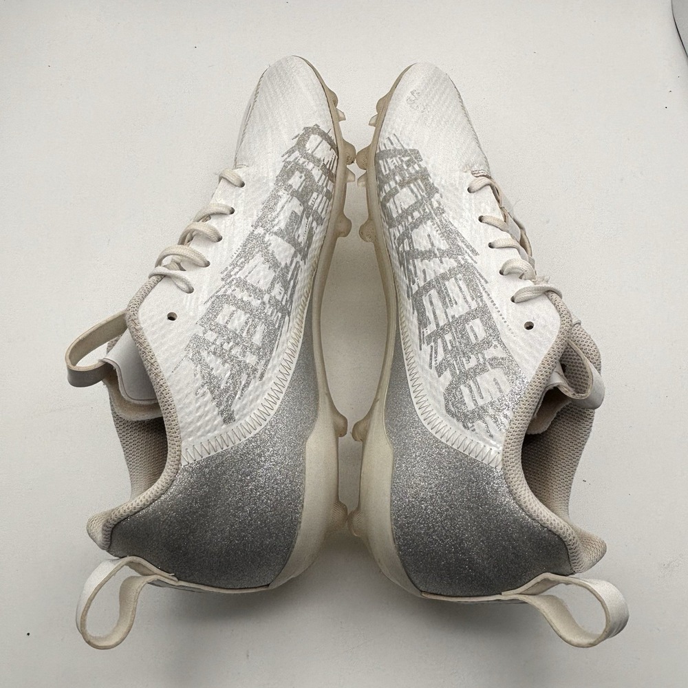 NWT Adidas adizero Spark Mens Size 12 Molded Football Cleats White Silver GY4521 - Picture 4 of 10